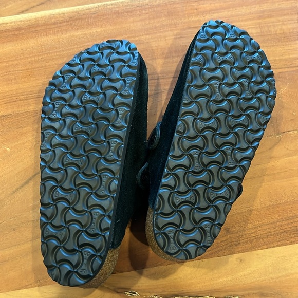 Birkenstock Boston Shearling Suede Leather - Black - Picture 5 of 10